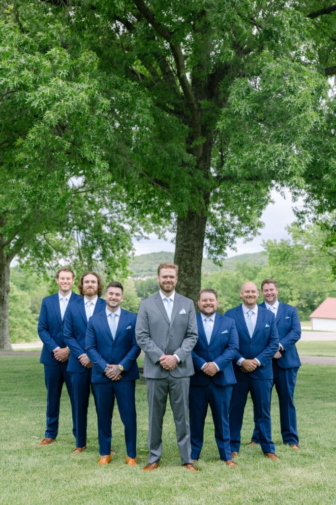Groomsmen photos at Ravenswood Mansion in Franklin, TN