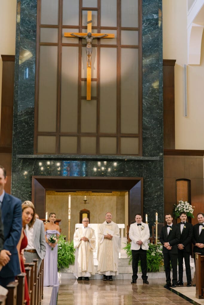 St. Henry Catholic Church wedding ceremony Nashville Tennessee
