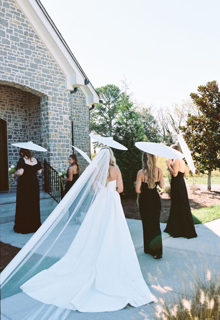 getting ready photos of the bride from A Fall Wedding at The Venue at Birchwood in Spring Hill, TN with her gorgeous bouquet by Larson Floral Design Co