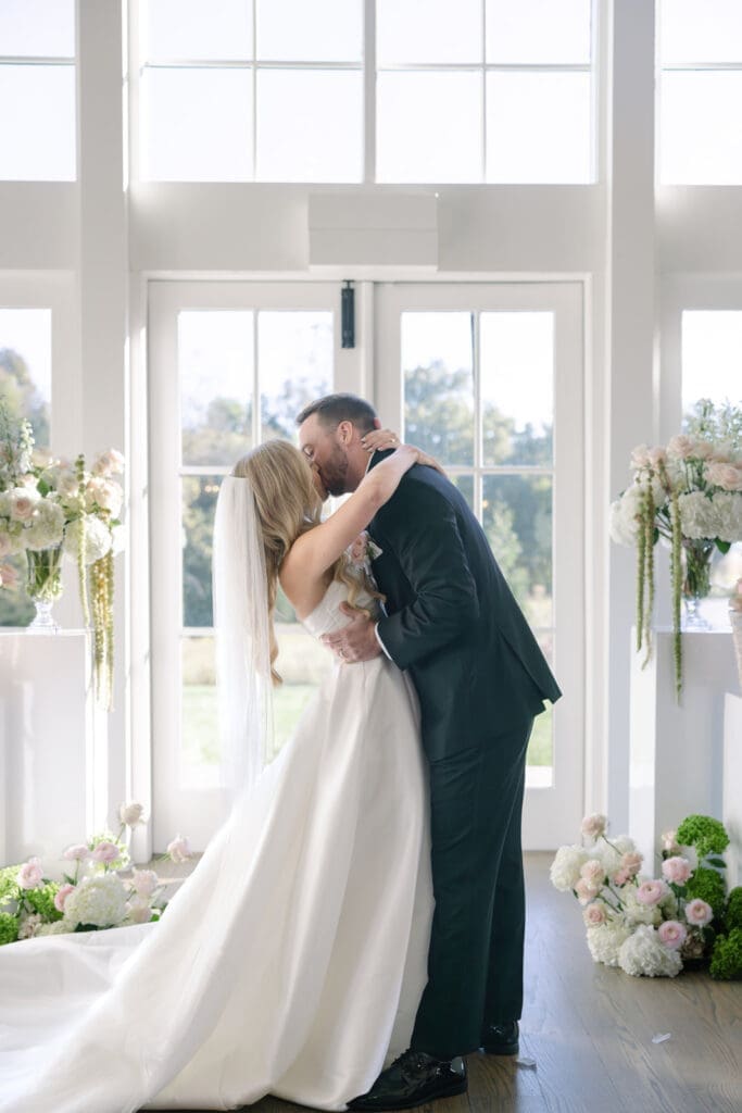 beautiful ceremony - A Fall Wedding at The Venue at Birchwood in Spring Hill, TN with her gorgeous bouquet by Larson Floral Design Co