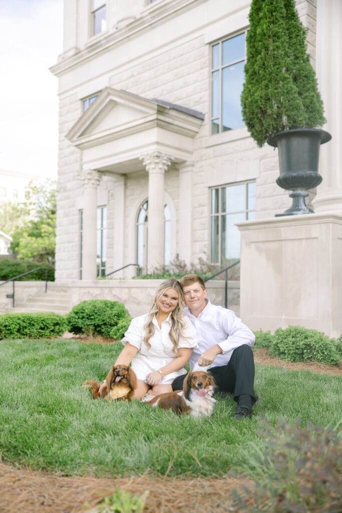 Incorporating your dogs into your engagement photos