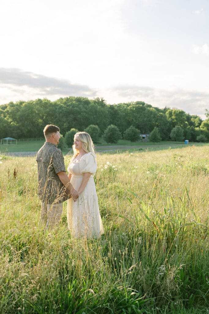 rolling hills of tn frame a beautiful backdrop for katelyn and drews franklin, tn engagement session