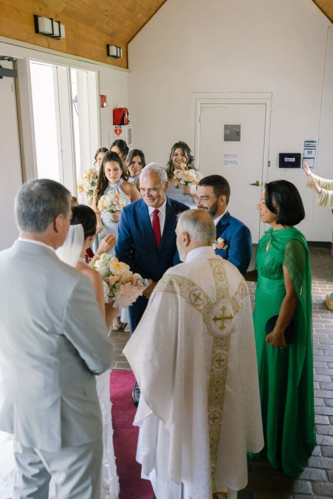 Intimate catholic ceremony at St. Phillips in Franklin, TN