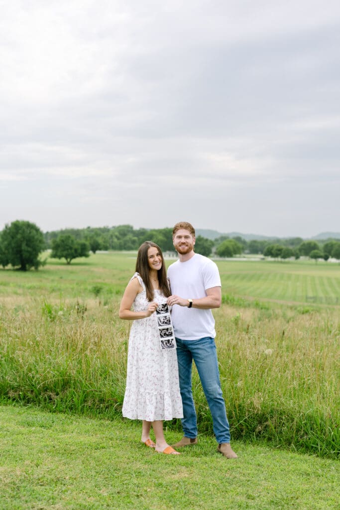 overcast maternity session at harlinsdale farms in franklin, tn