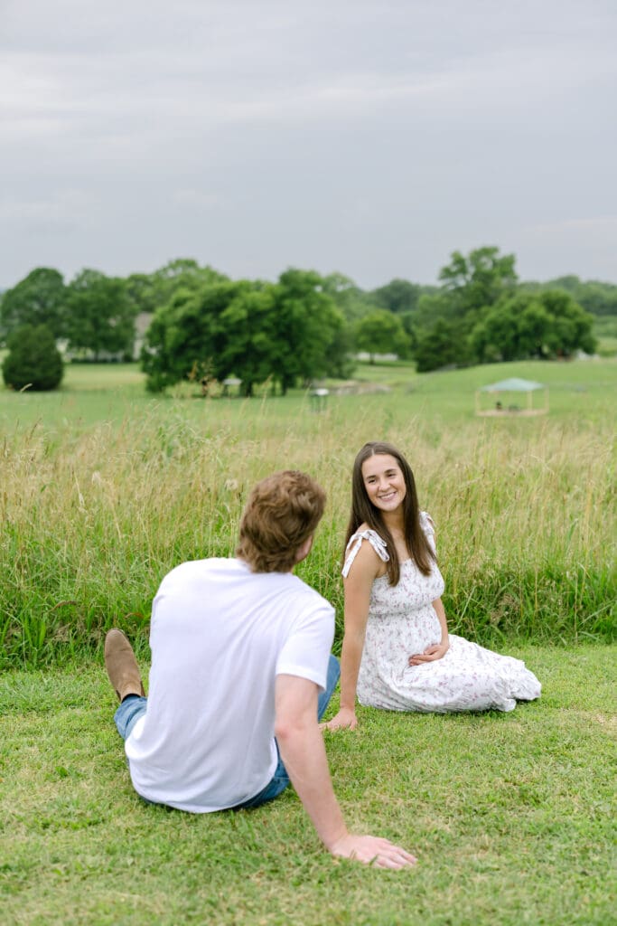 maternity photos in franklin, tn at harlinsdale farms