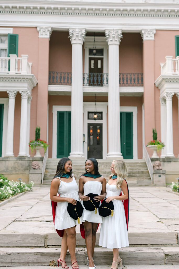 group graduation photos at Belmont University in Nashville, TN