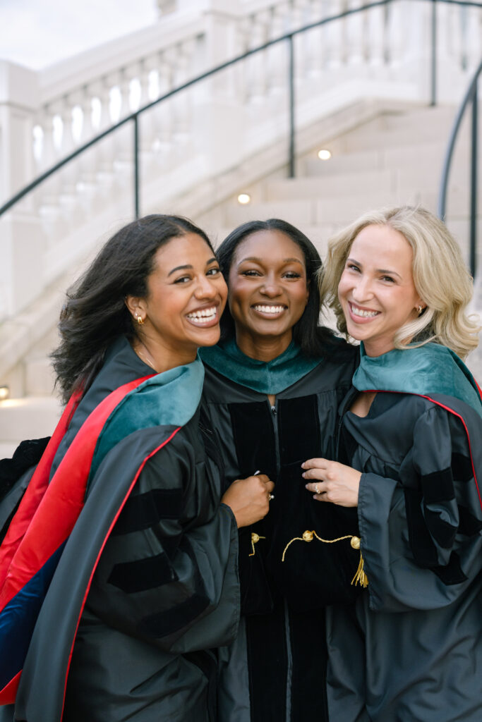 group graduation photos at Belmont University in Nashville, TN