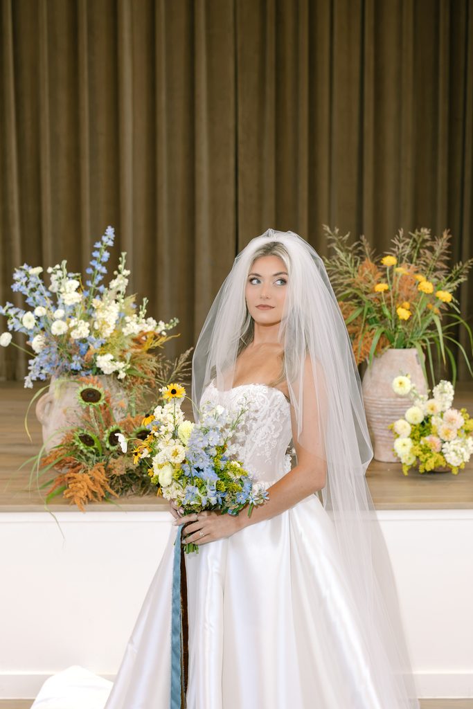 Nashville styled wedding shoot showcasing a luxurious, nostalgic color story