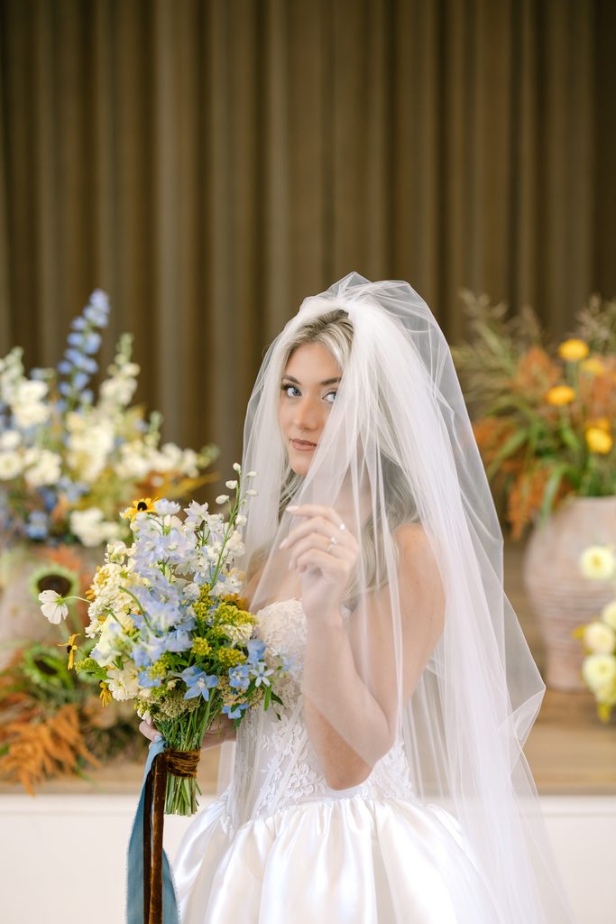 Nashville styled wedding shoot showcasing a luxurious, nostalgic color story